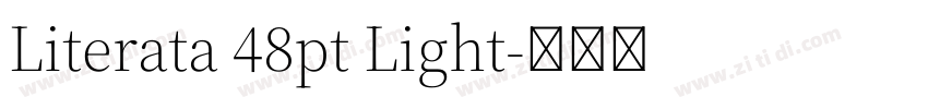 Literata 48pt Light字体转换